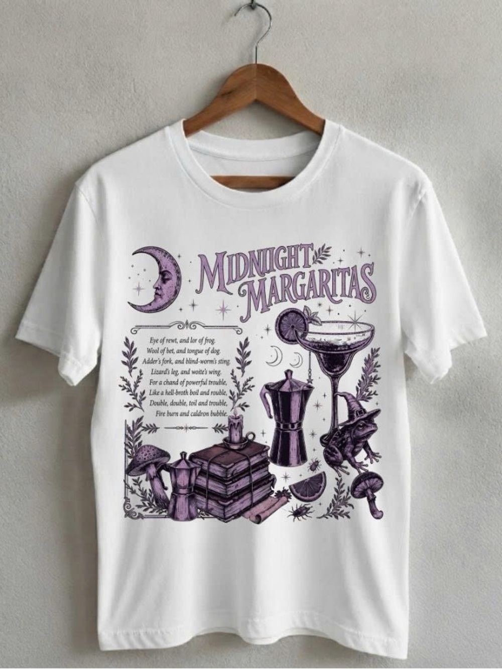Gildan Shirt Midnight Margaritas Graphic Tee - White Practical Magic